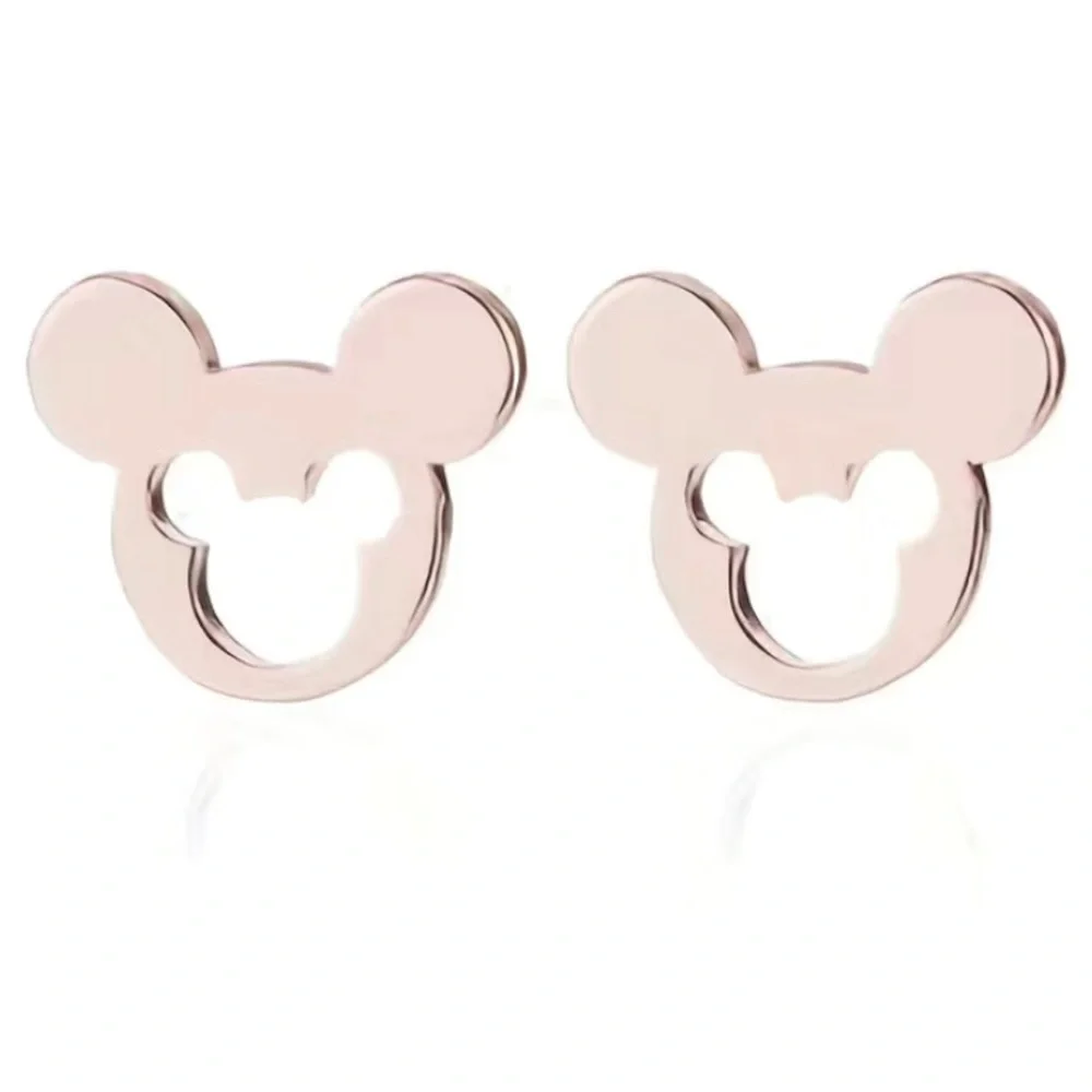2 Pair of Little Girl Disney Mickey Mouse Earrings, NEW